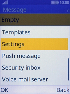 Select Voice mail server.