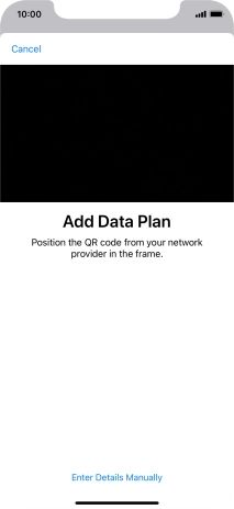 Place the QR code you've received inside the phone camera frame to scan the code.