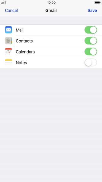 If this screen is displayed, you email account has been recognised and set up automatically. Follow the instructions on the screen to key in more information and finish setting up your phone.