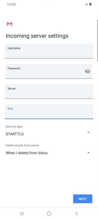 Press the drop down list below 
