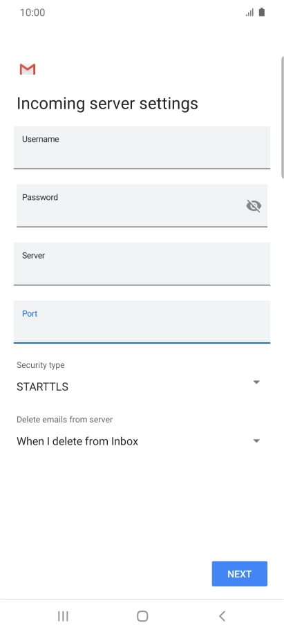 Press the drop down list below 