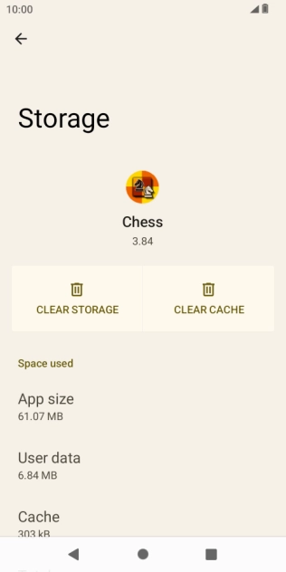 Press CLEAR CACHE.