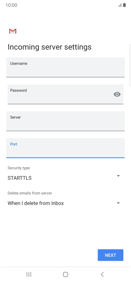 Press the drop down list below 