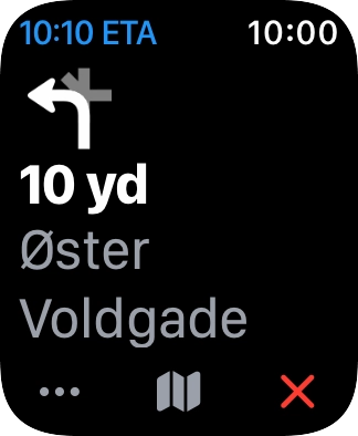 Follow the instructions on the screen to go to the required destination.