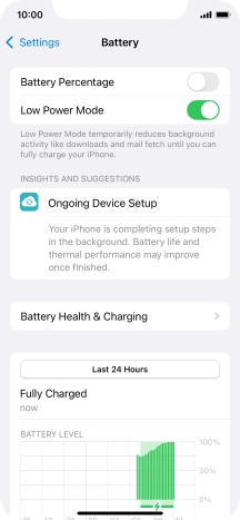 Slide your finger upwards starting from the bottom of the screen to return to the home screen.
