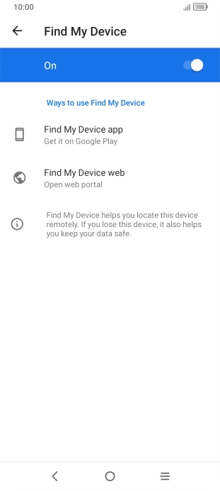 Press the Home key to return to the home screen.