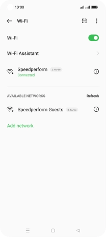 Press the Home key to return to the home screen.