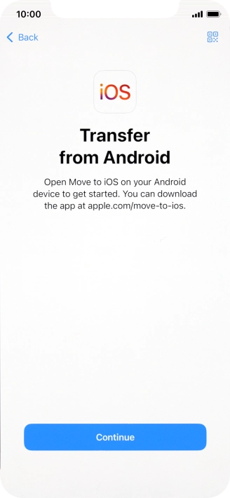 To transfer content to your phone, you need to install the app 