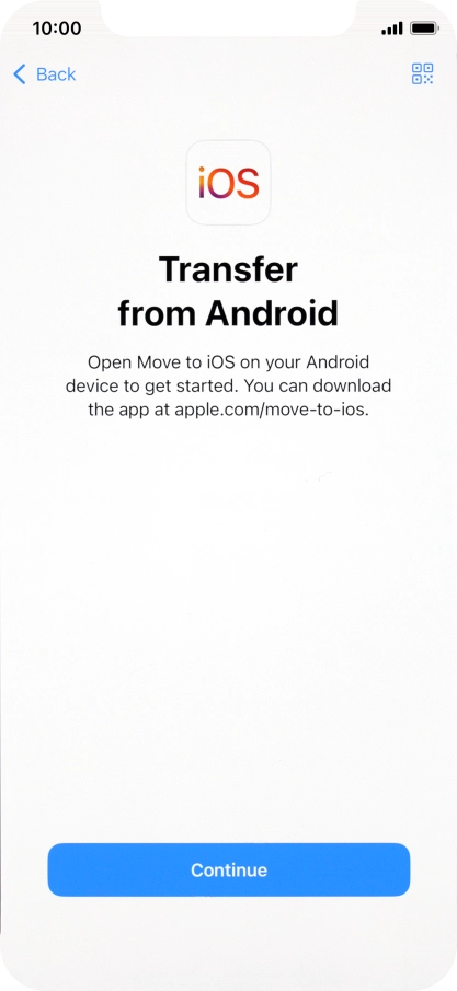 To transfer content to your phone, you need to install the app 