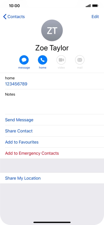 Slide your finger upwards starting from the bottom of the screen to return to the home screen.
