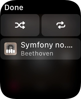 Press the shuffle icon.