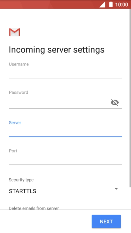 Press the field below 