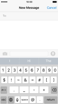 Press the required numbers and symbols.