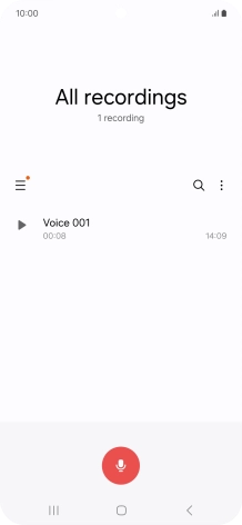 Create a new recording or open a previously saved recording.