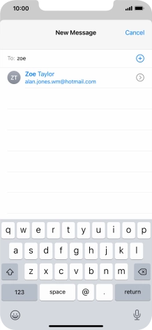 Press the required contact.