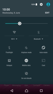 Press Airplane mode to turn the function on or off.