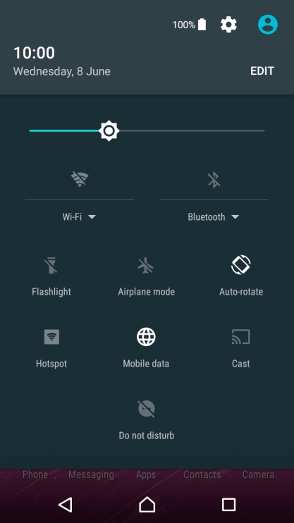 Press Airplane mode to turn the function on or off.