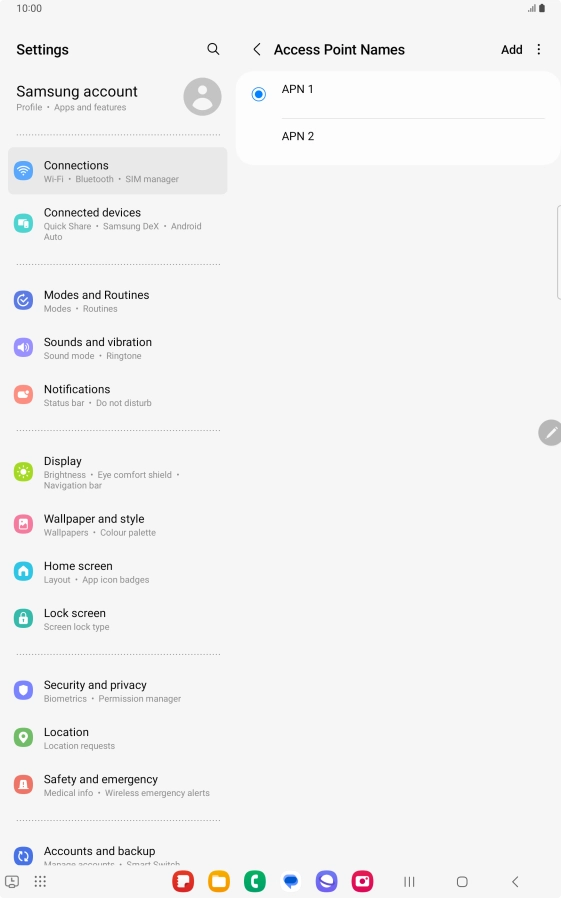 Press the Home key to return to the home screen.