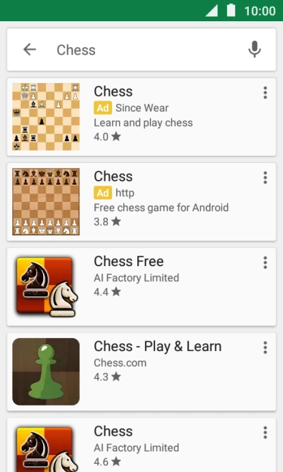 Press the required app.