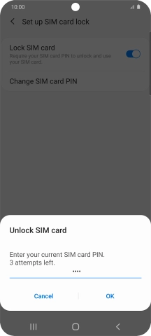 Key in your PIN and press OK.