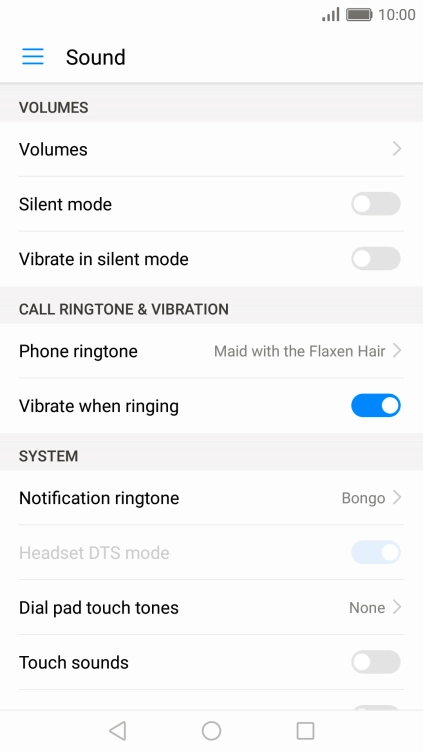 Press the Home key to return to the home screen.