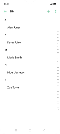 Press the menu icon.