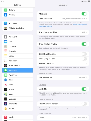 Press the Home key to return to the home screen.