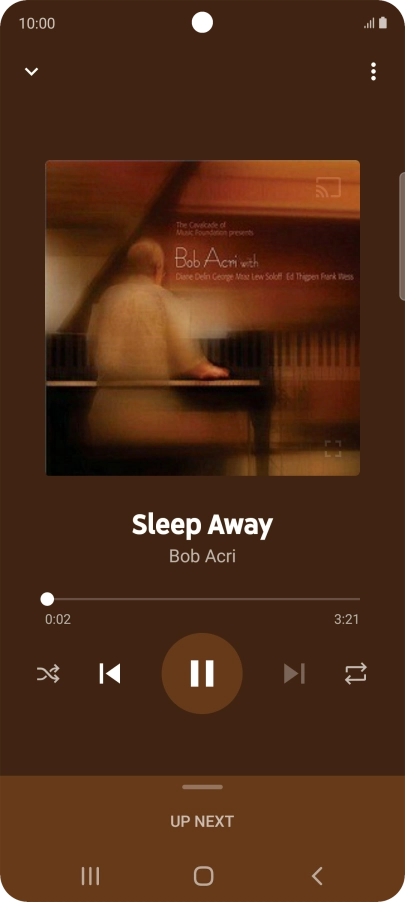 Press arrow right to go to the next audio file.