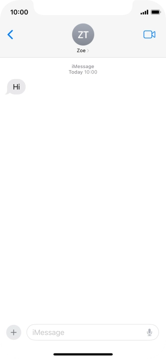 Slide your finger upwards starting from the bottom of the screen to return to the home screen.