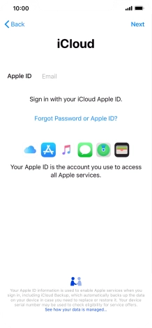 Press the field next to 