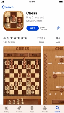 Press GET and follow the instructions on the screen to install the app.