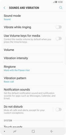 Press the Home key to return to the home screen.