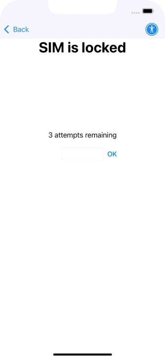 If your SIM is locked, key in your PIN and press OK.
