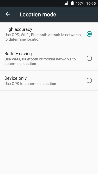 If you select High accuracy, your phone can find your exact position using the GPS satellites, the mobile network and nearby Wi-Fi networks. Satellite-based GPS requires a clear view of the sky.