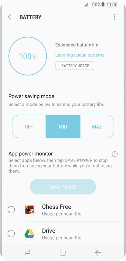 Press the Home key to return to the home screen.