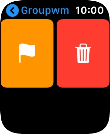 Press the delete icon.
