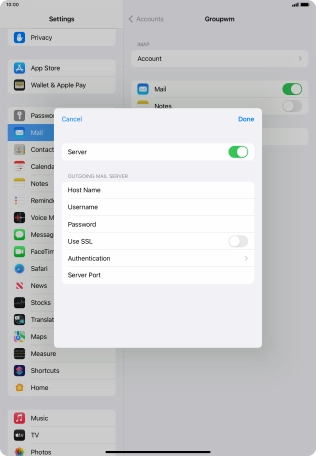 Press Authentication.
