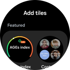 Press the required widget to add it.