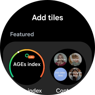 Press the required widget to add it.