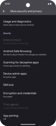Press SIM lock.