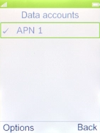 Press the Left selection key.