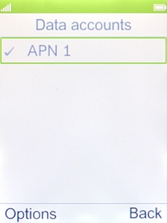 Press the Left selection key.