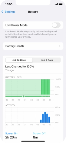 Press Battery Health.