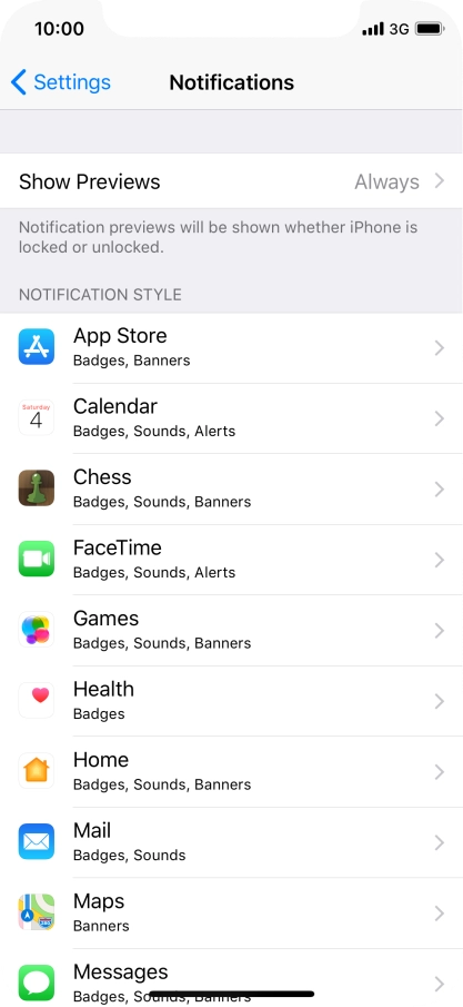 Press Show Previews.