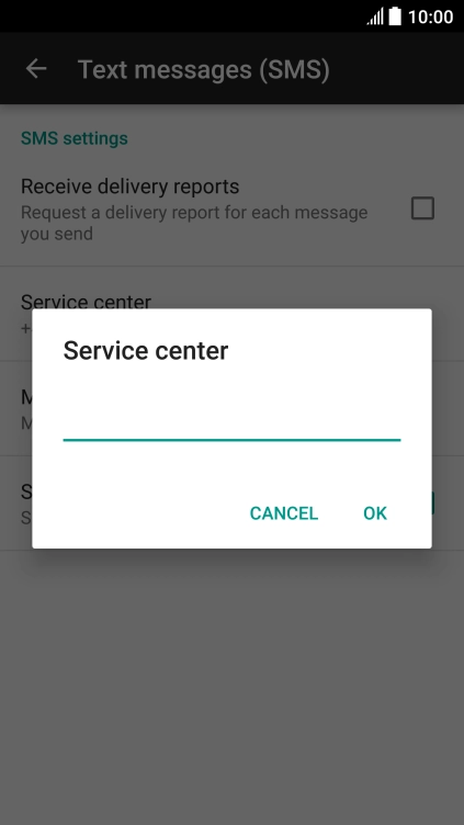 Key in +61415011501 and press OK.