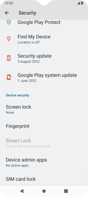 Press the Home key to return to the home screen.