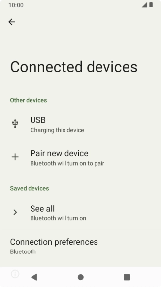 Press Pair new device to turn on the function.