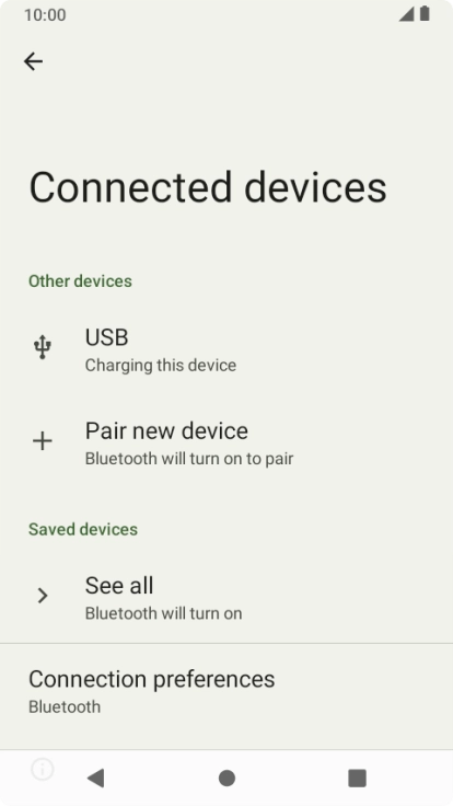 Press Pair new device to turn on the function.