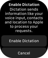 Press Enable Dictation.