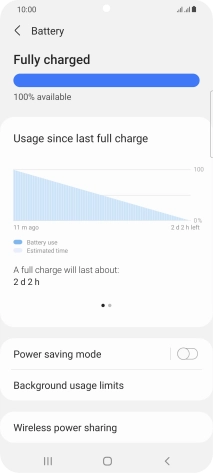Press Power saving mode.